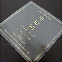 Acrylic Invitation Card Wedding Invitation Personalized Custom